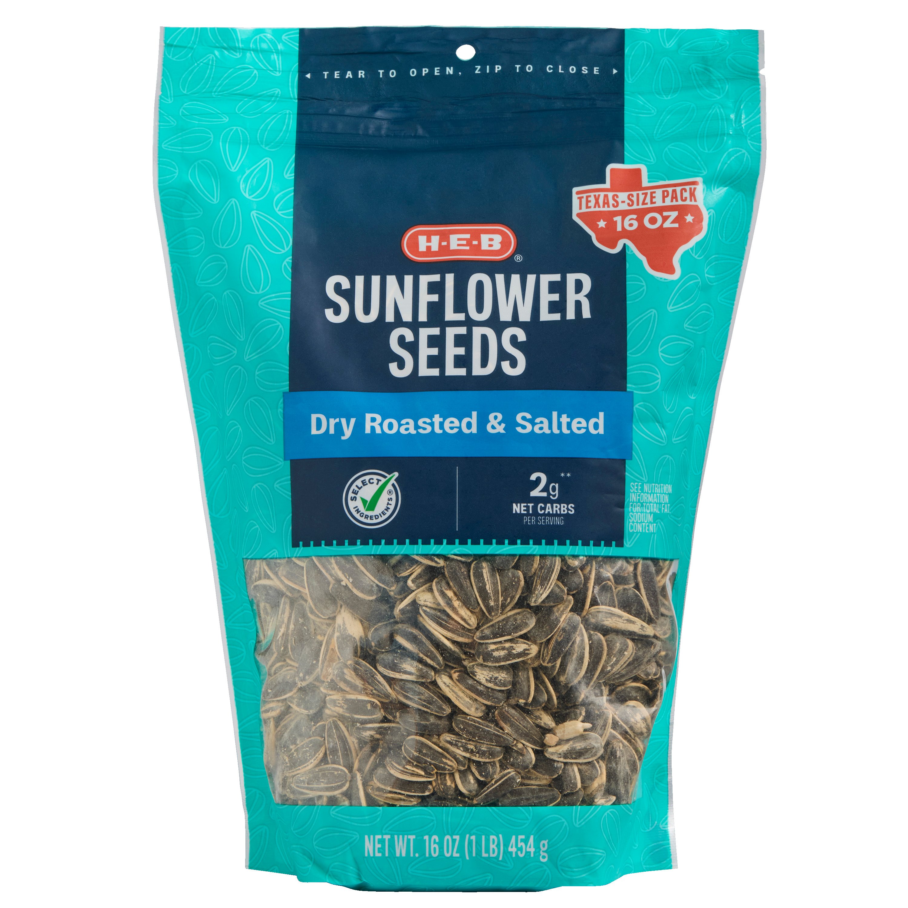 H-E-B Dry Roasted Salted Sunflower Seeds - Texas Size Pack - Shop Nuts ...