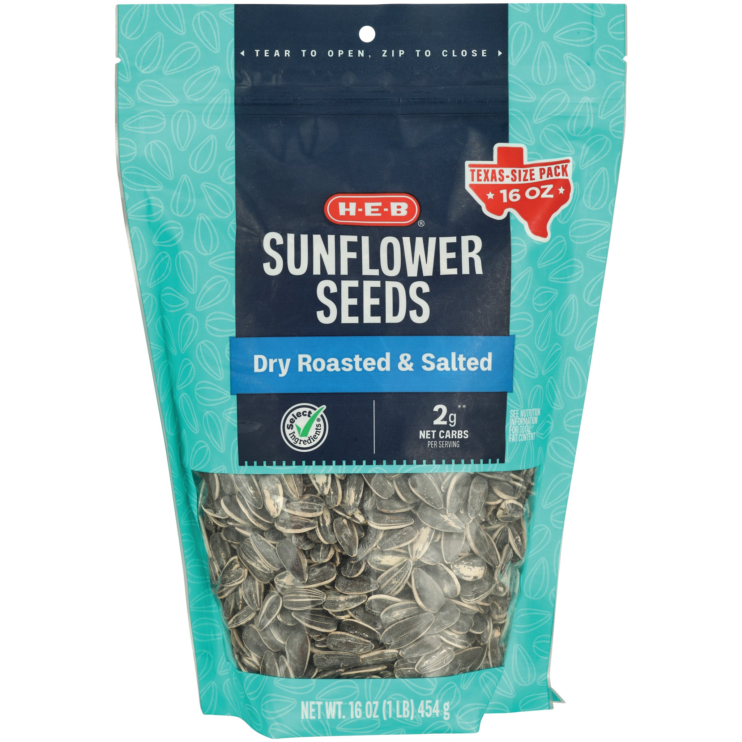 H-E-B Dry Roasted Salted Sunflower Seeds - Texas Size Pack - Shop Nuts ...