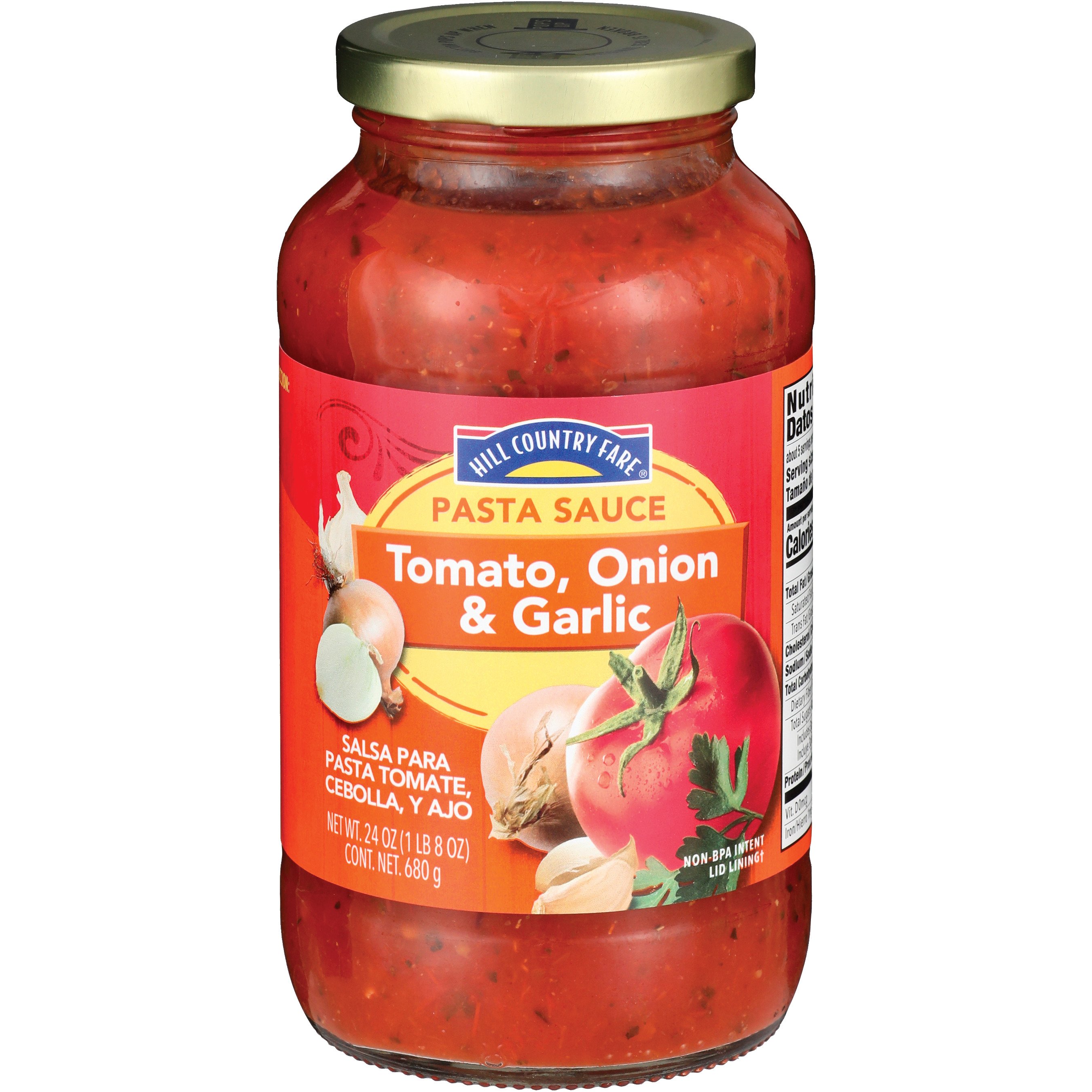 Hill Country Fare Pasta Sauce - Tomato, Garlic & Onion - Shop Pasta ...