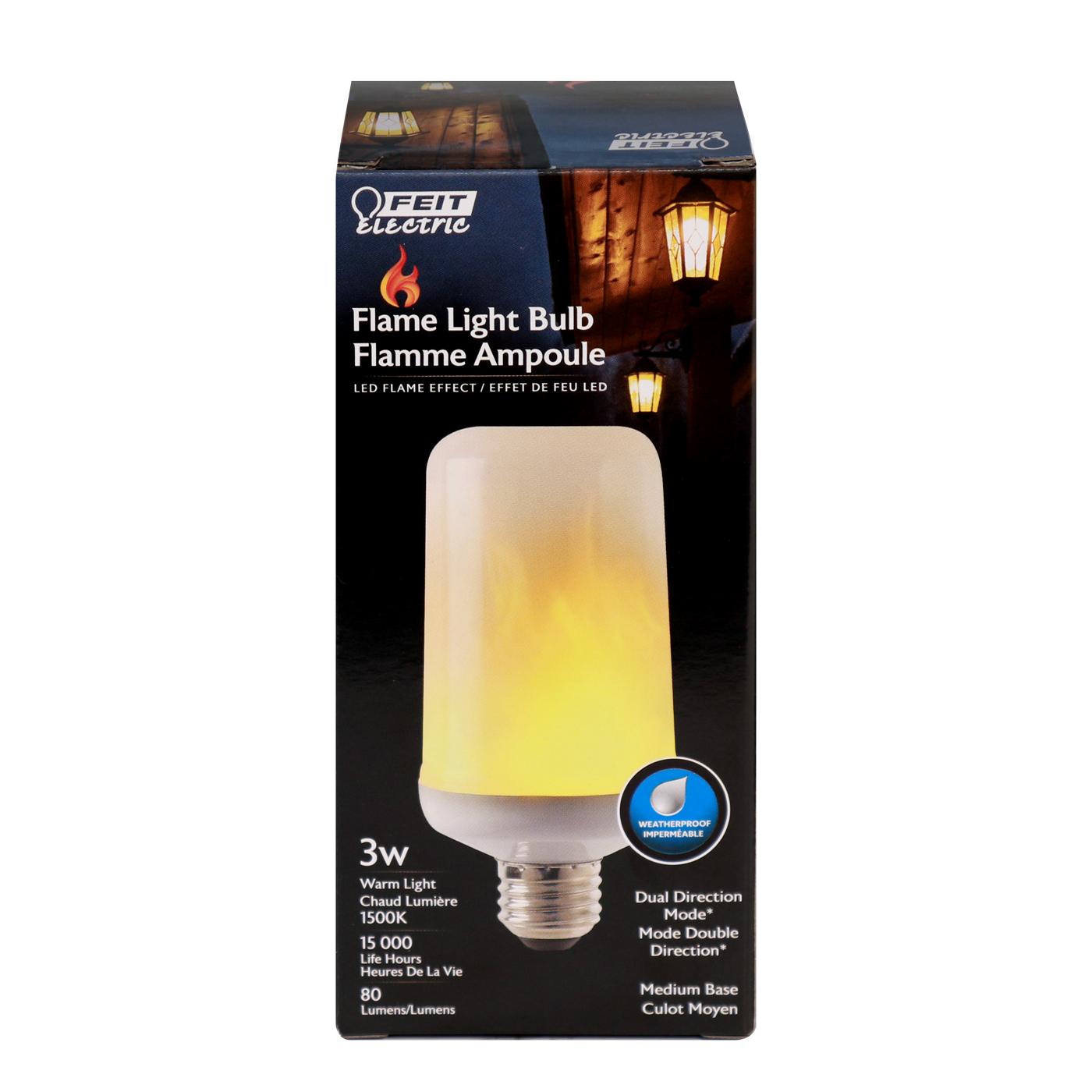 Feit Electric LED 3-Watt Flame Light Bulb; image 1 of 2