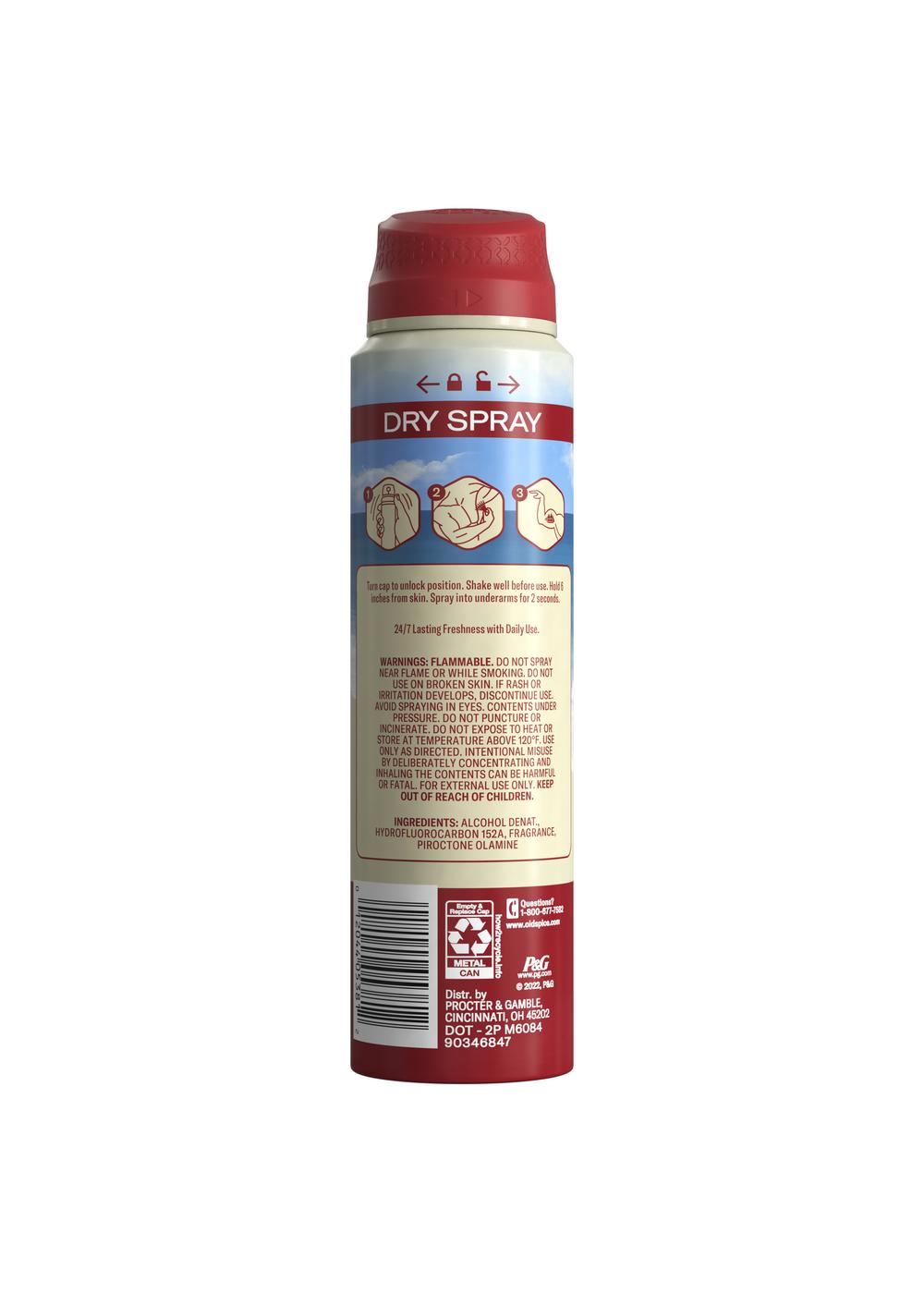 Old Spice Aluminum-Free Deodorant Dry Spray - Fiji; image 4 of 5