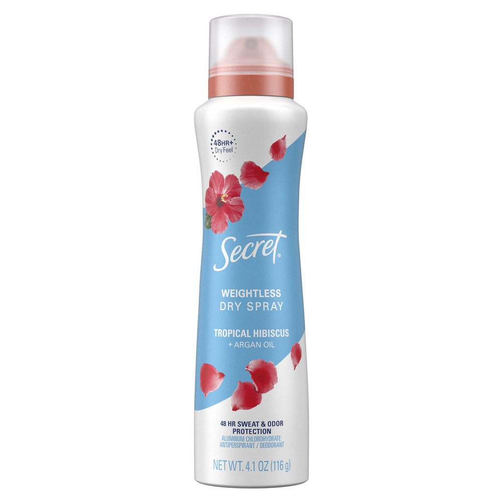 Secret Weightless Dry Spray Antiperspirant Deodorant Tropical