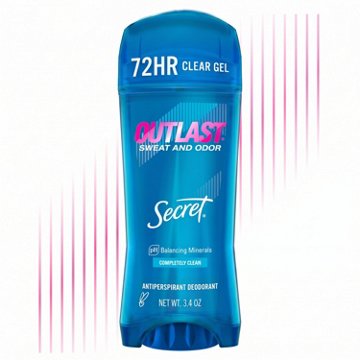 Secret Outlast 72 Hr Antiperspirant Deodorant Gel - Clean