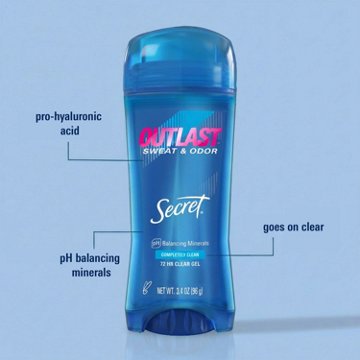 Secret Outlast 72 Hr Gel Antiperspirant Deodorant - Unscented
