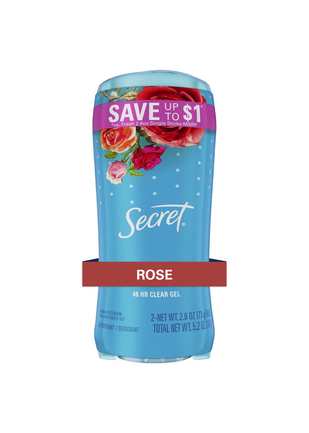 Secret 48 Hr Gel Antiperspirant Deodorant - Delicate Rose; image 5 of 8