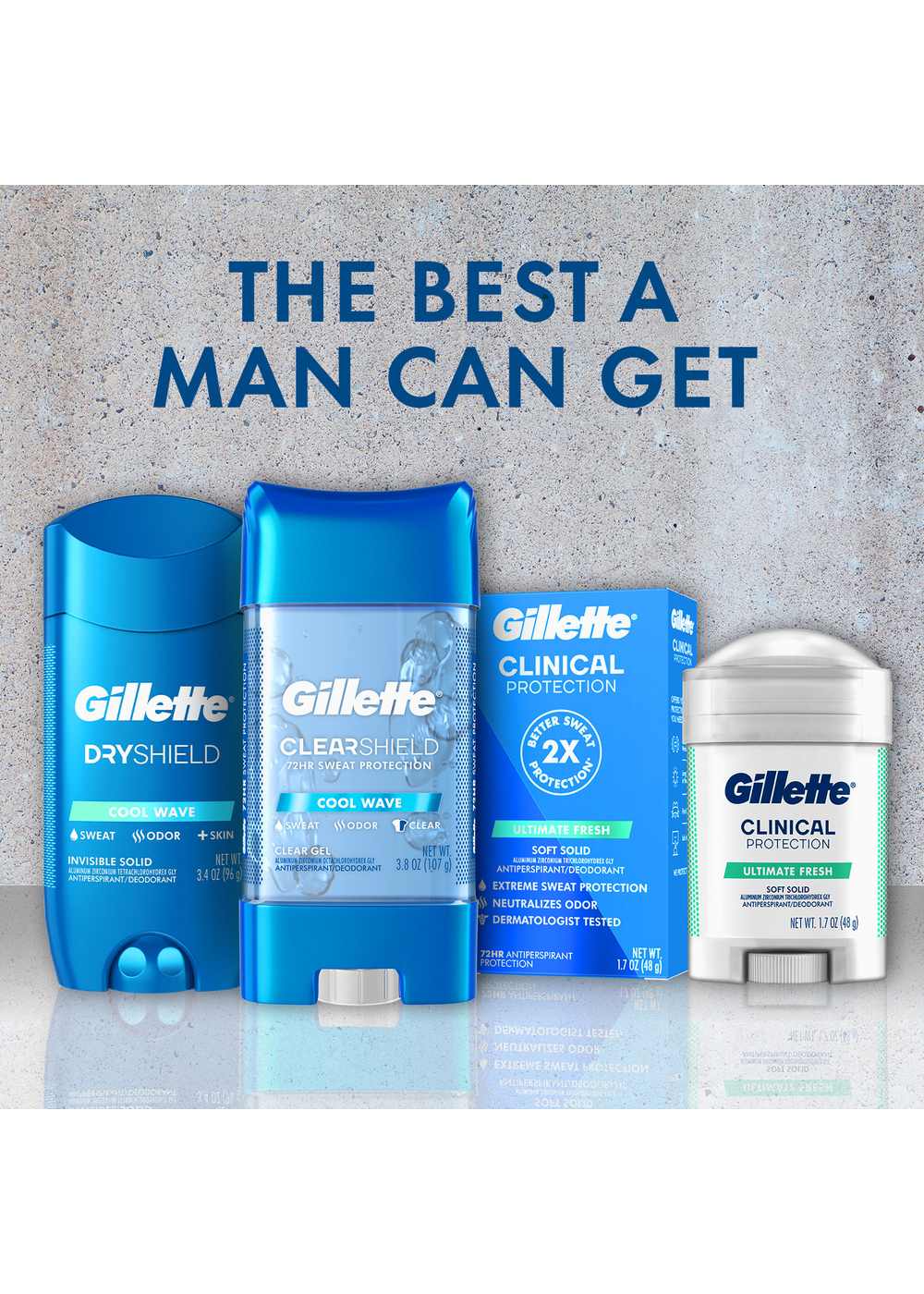 Gillette Clinical Protection Antiperspirant Deodorant Gel - Cool Wave; image 11 of 11