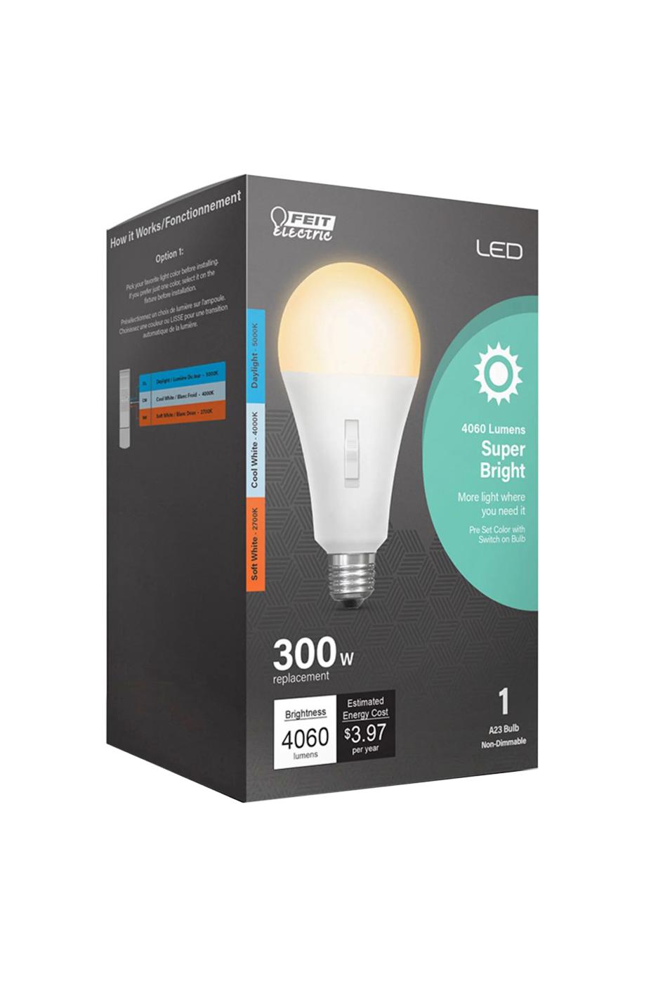 Feit Electric A23 33-Watt Super Bright LED Light Bulbs; image 1 of 2