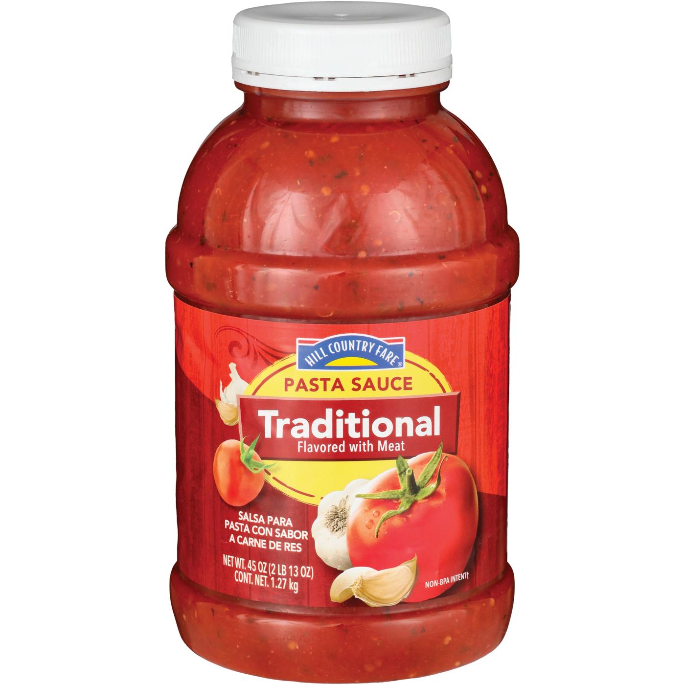 Hill Country Fare Pasta Sauce Traditional Meat Shop Pasta sauces at