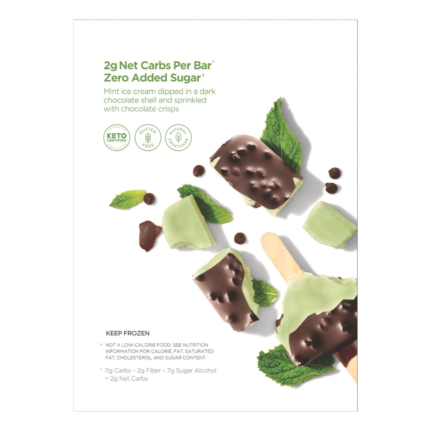Keto Pint Mint Chocolate Crunch Ice Cream Bars; image 4 of 4