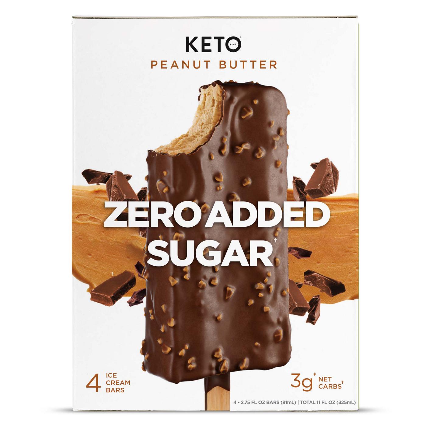 Keto Pint Zero Sugar Added Peanut Butter Ice Cream Bars; image 1 of 5