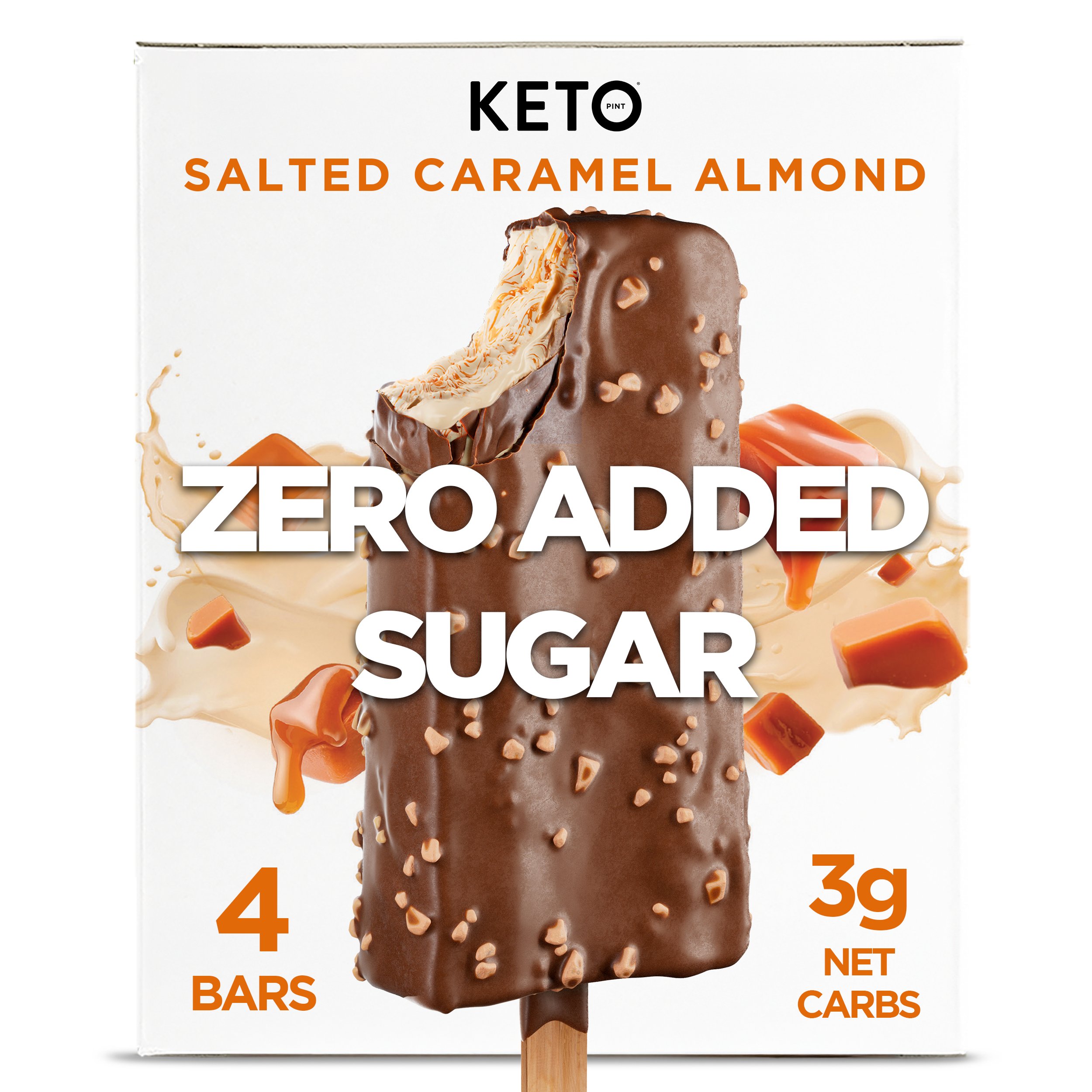 Keto Pint Sea Salt Caramel Crunch Ice Cream Bars Shop Ice Cream
