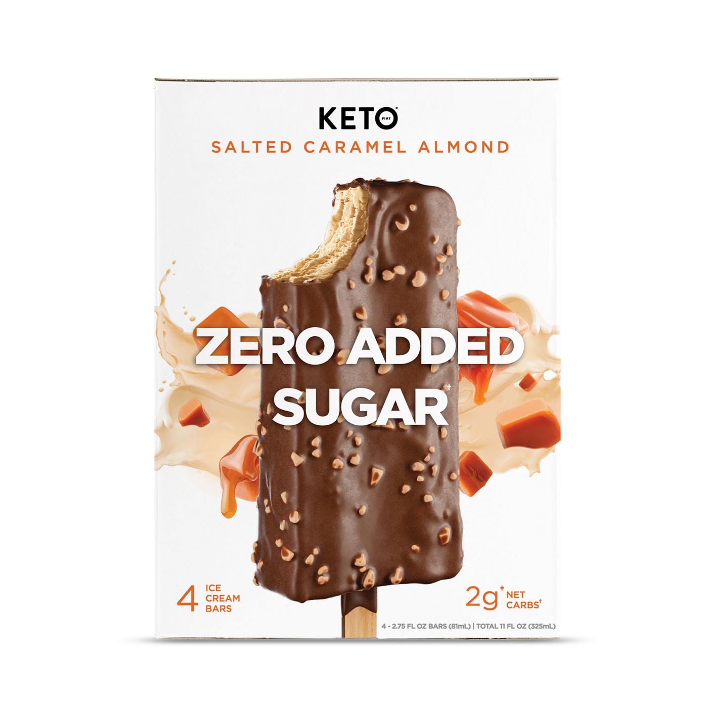 Keto Pint Zero Sugar Added Salted Caramel Crunch Ice Cream Bars; image 1 of 5