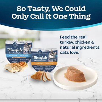 Blue Buffalo Tastefuls Turkey & Chicken Savory Pate Wet Cat Food Variety Packs