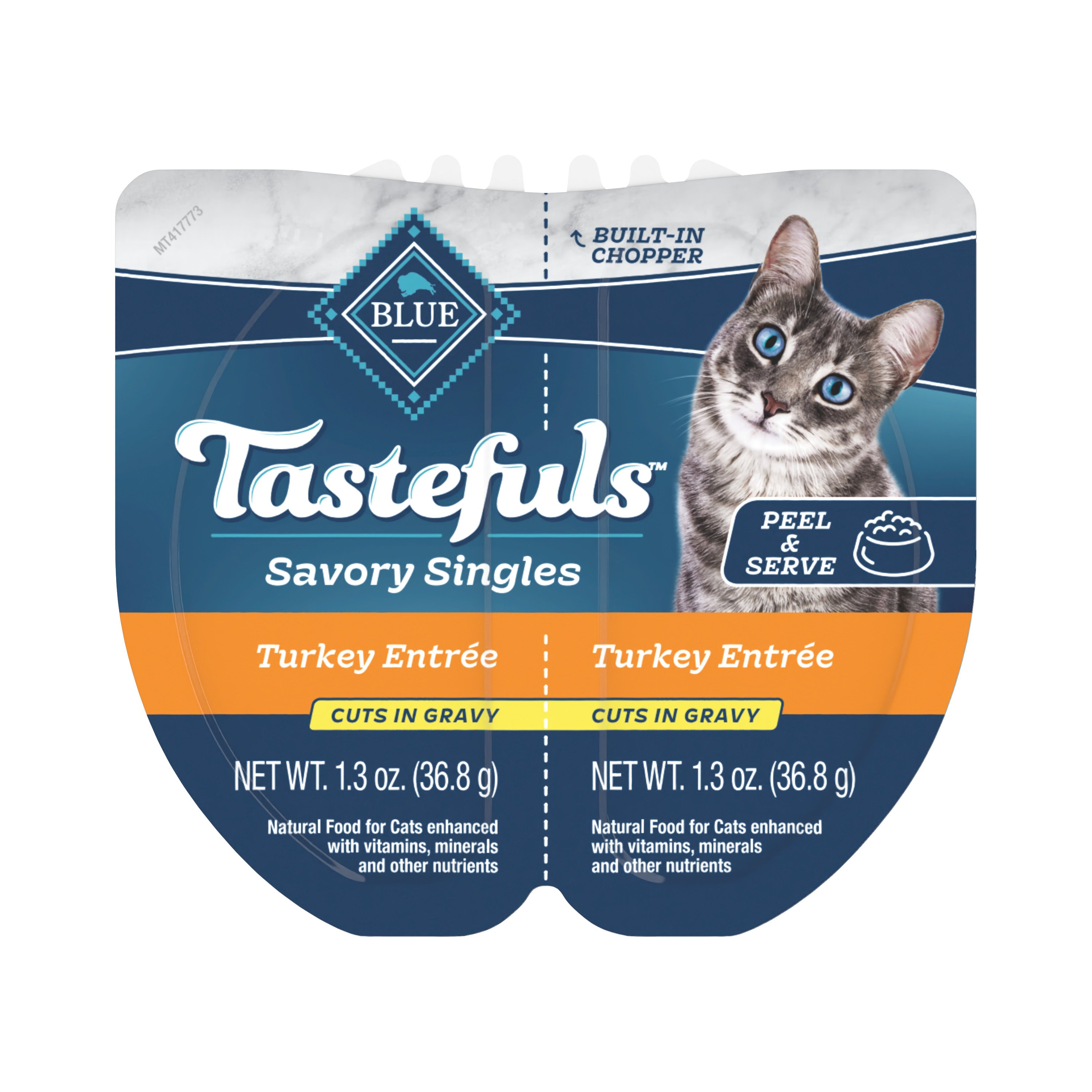 Blue Buffalo Tastefuls Savory Singles Turkey Entree In Gray Wet Cat