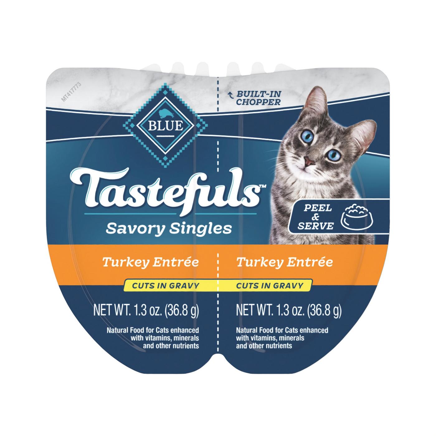 Blue Buffalo Tastefuls Savory Singles Turkey Entree In Gray Wet Cat Food; image 1 of 2