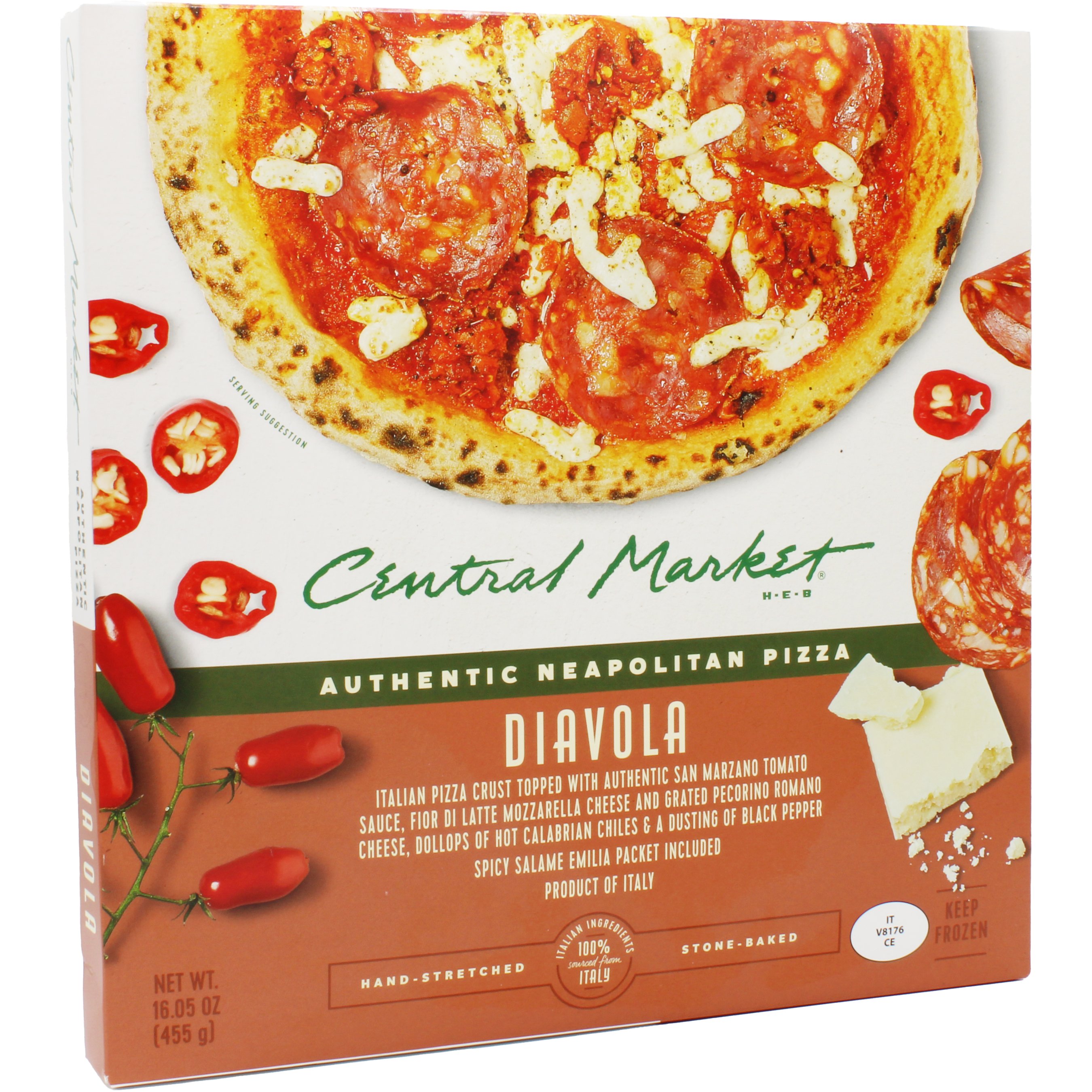 Central Market Frozen Pizza - Tomato & Artichoke, 13.05 oz