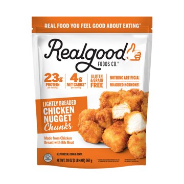 Real Good Foods Co. Frozen Lightly Breaded Chicken Nuggets, 20 oz