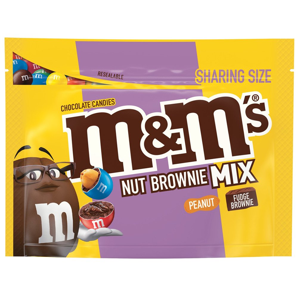 M&M's Nut Brownie Mix Chocolate Candy, Share Size - Shop Candy at