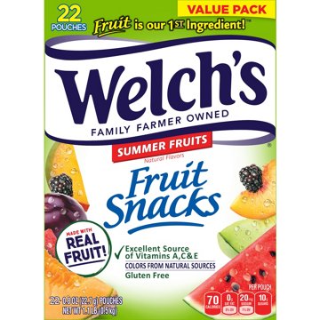Welch's Summer Fruits Fruit Snacks, 22 ct