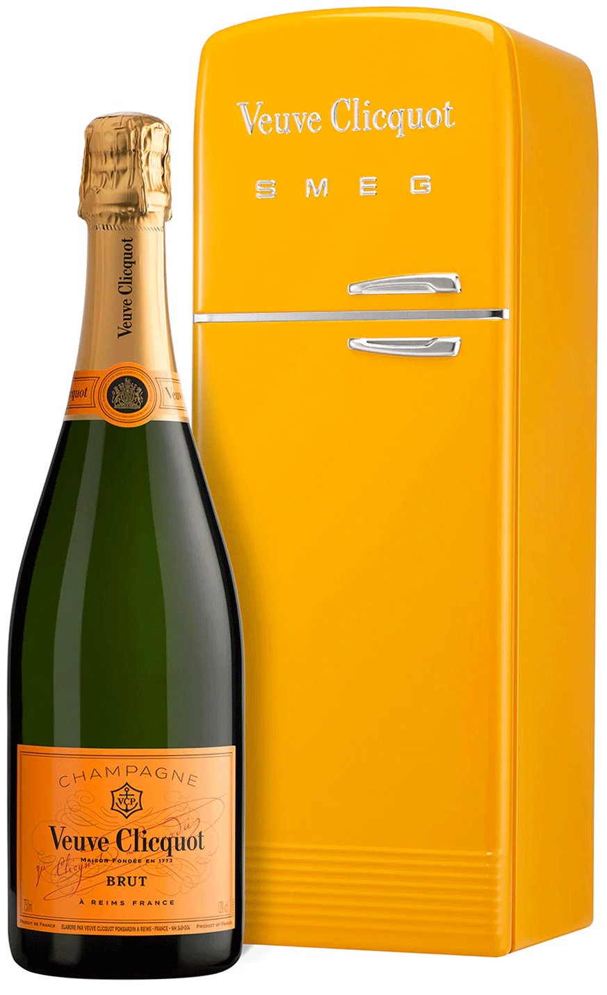 Veuve Clicquot Yellow Label Brut Champagne in FridgeShaped Gift Box Shop at HEB
