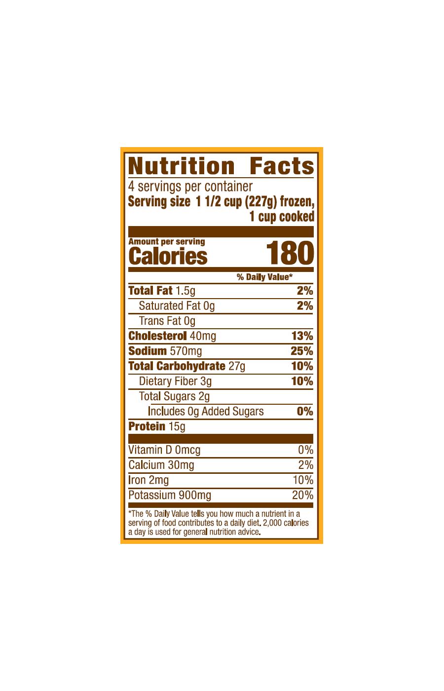 H-E-B Frozen Sheet Pan Meal - Lemon Pepper Chicken; image 2 of 2