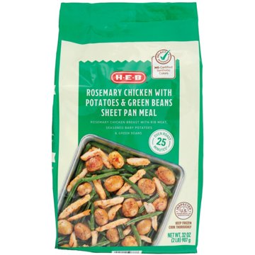 H-E-B Frozen Sheet Pan Meal - Rosemary Chicken