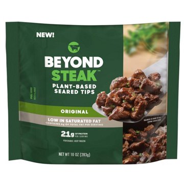 Beyond Meat Beyond Steak Frozen Plant-Based Seared Tips - Original, 10 oz