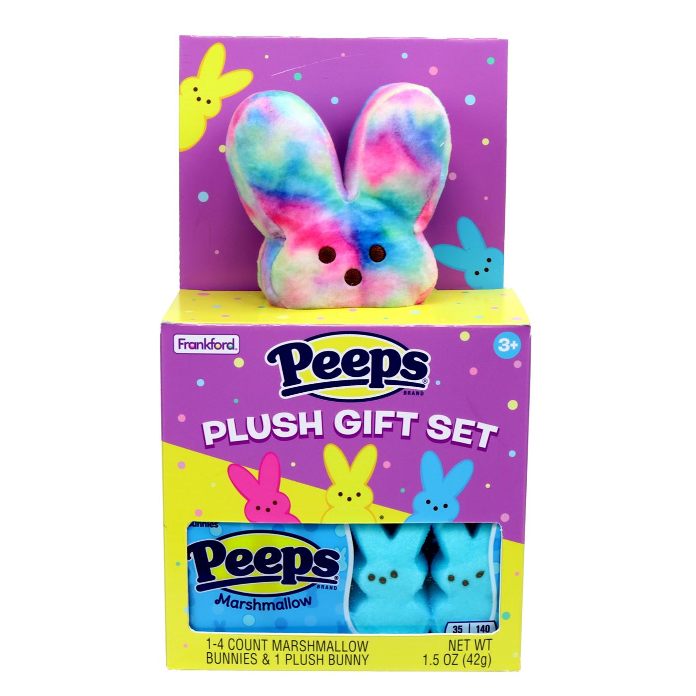Frankford Peeps Rainbow Plush Bunny Easter Gift Set; image 1 of 2