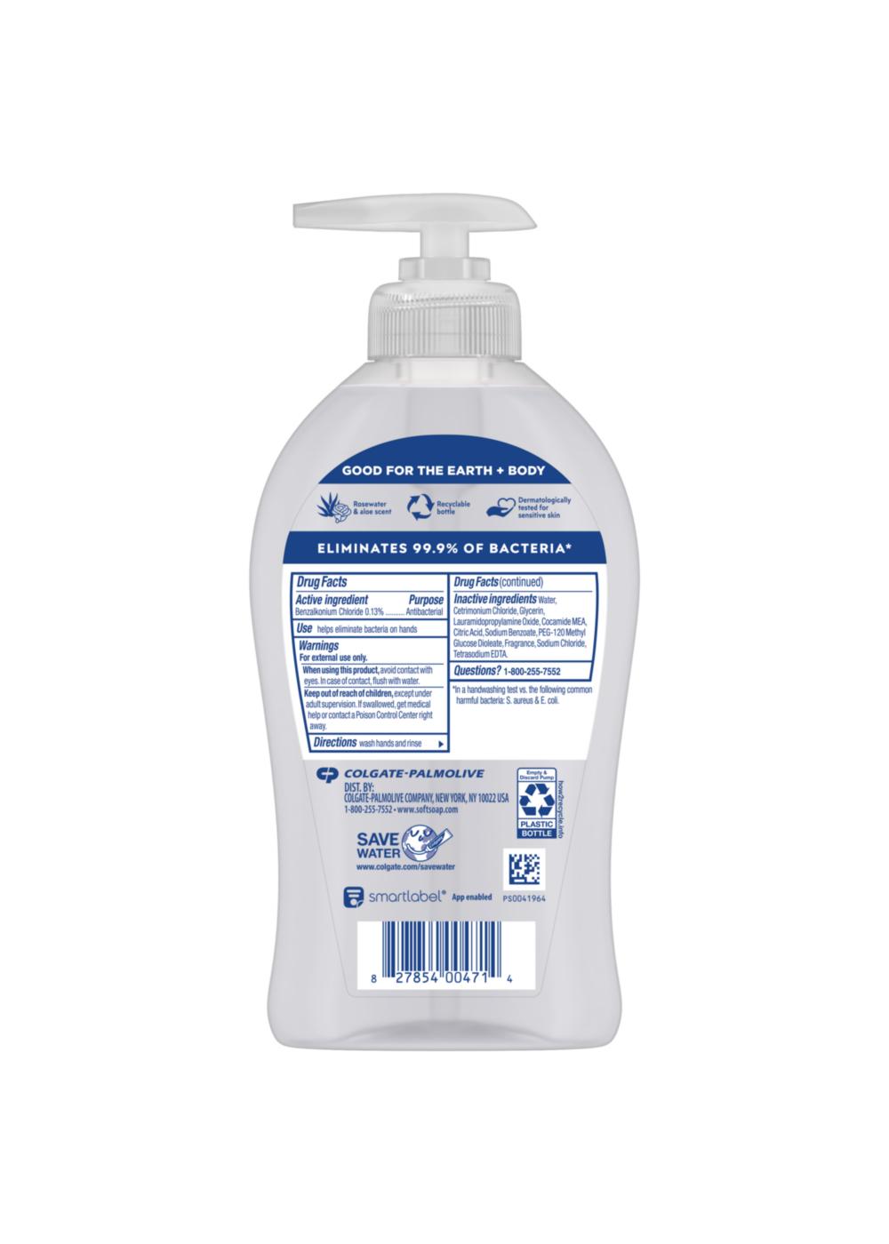 Softsoap Antibacterial Hand Soap - Rosewater & Aloe; image 2 of 2
