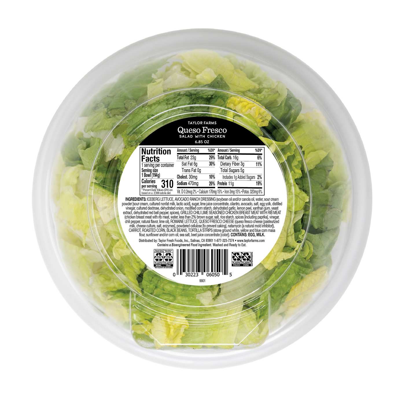 Taylor Farms Salad Bowl - Avocado Queso Fresco; image 9 of 10