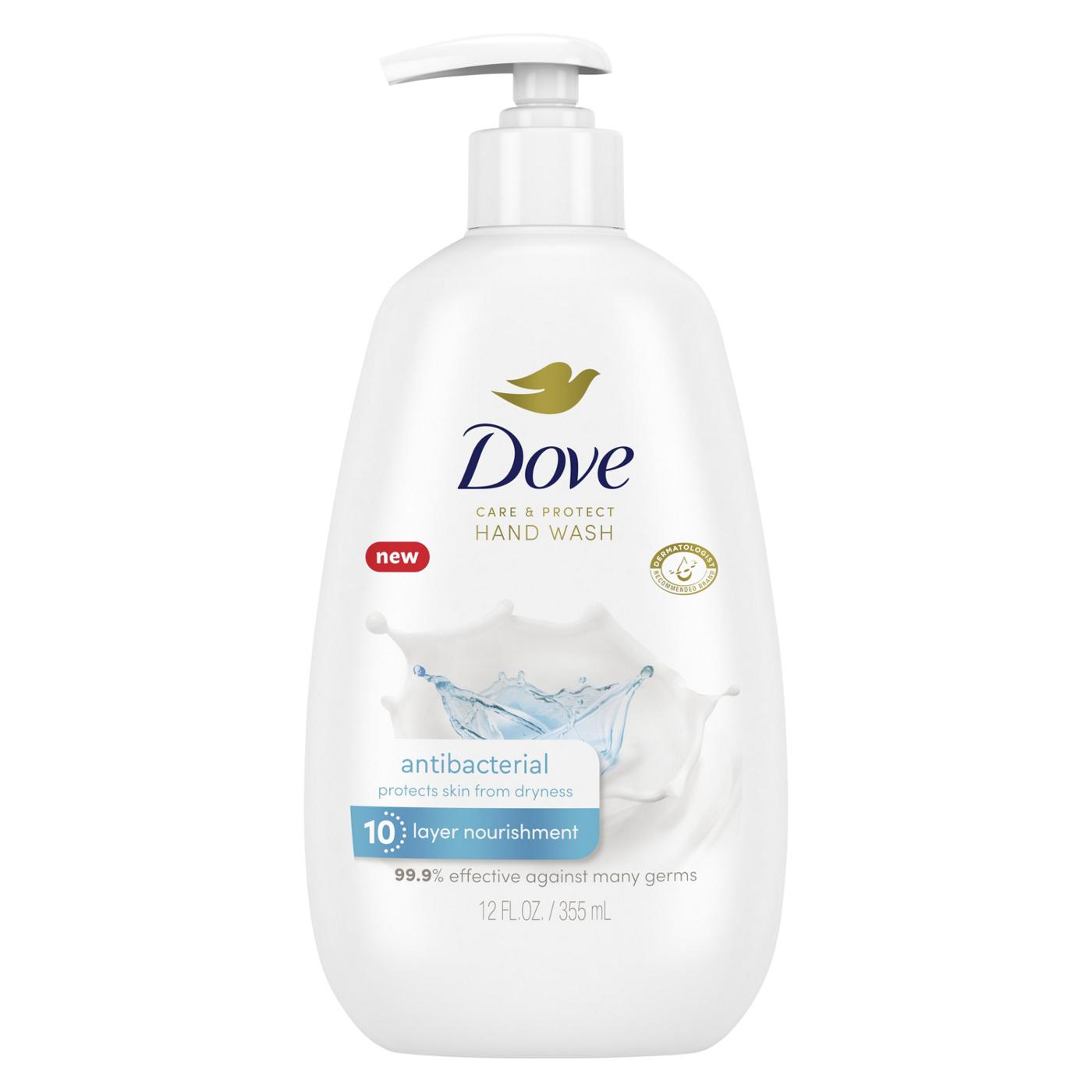 Dove Care & Protect Antibacterial Hand Wash; image 1 of 10