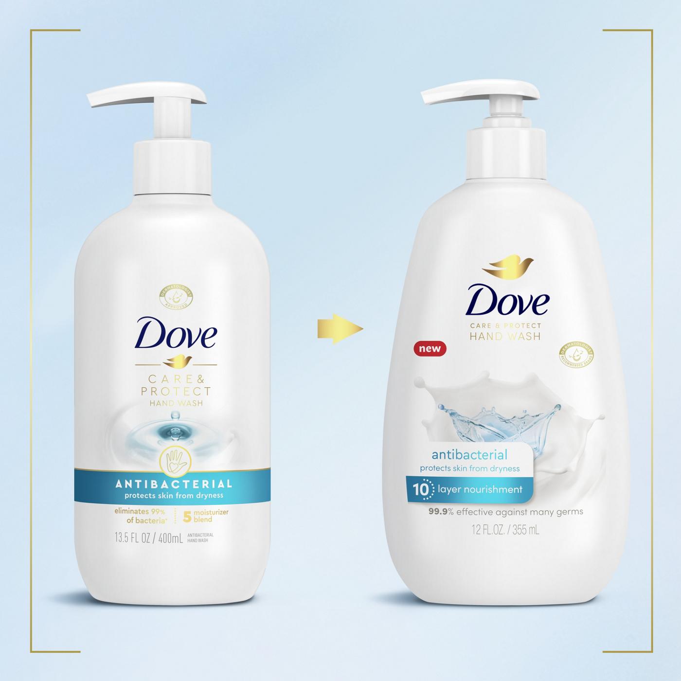 Dove Care & Protect Antibacterial Hand Wash; image 7 of 9