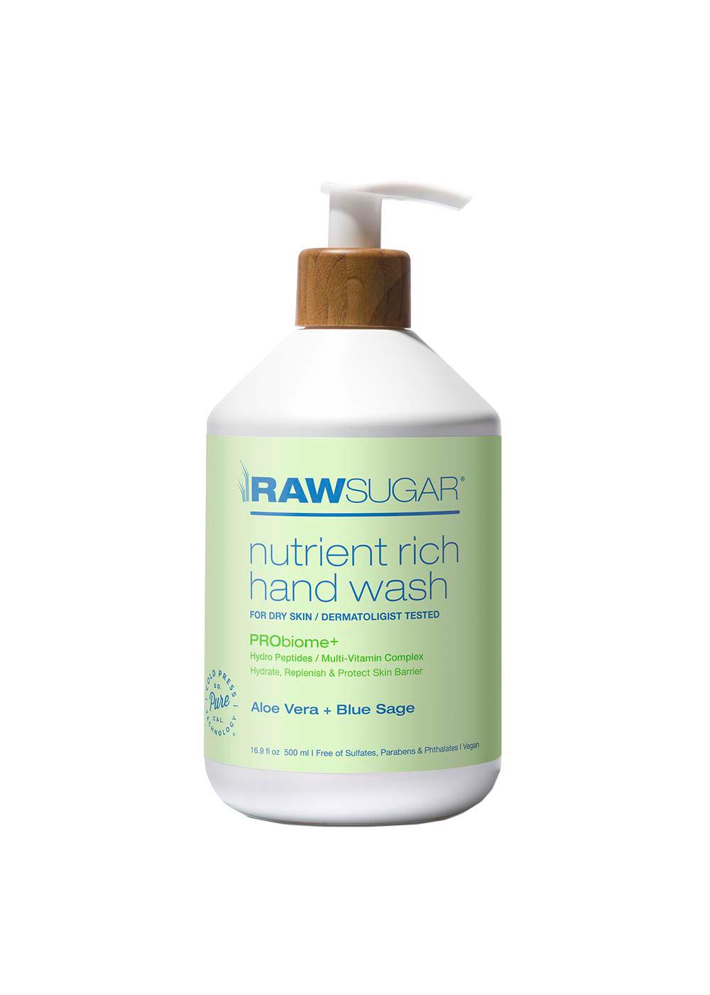 Raw Sugar Nutrient Rich Hand Wash - Aloe Vera + Blue Sage; image 1 of 2