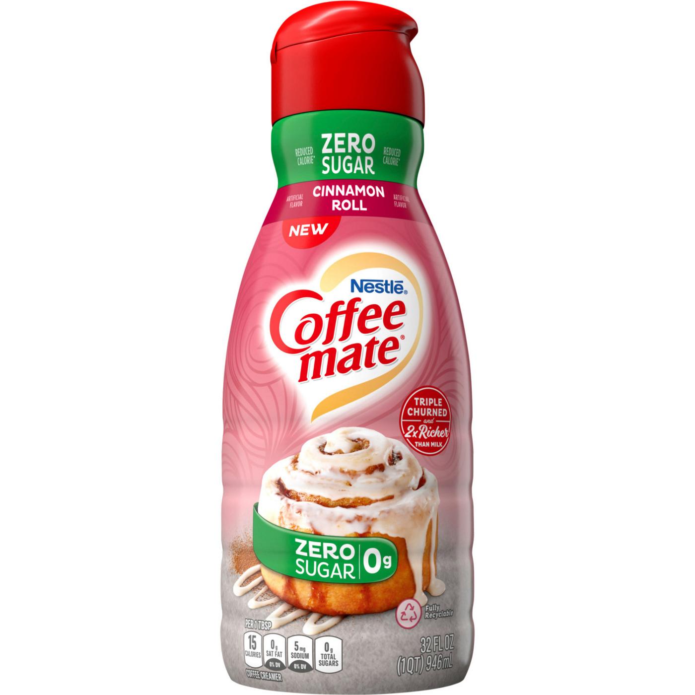 Nestle Coffee Mate Zero Sugar Liquid Coffee Creamer - Cinnamon Roll ; image 1 of 8