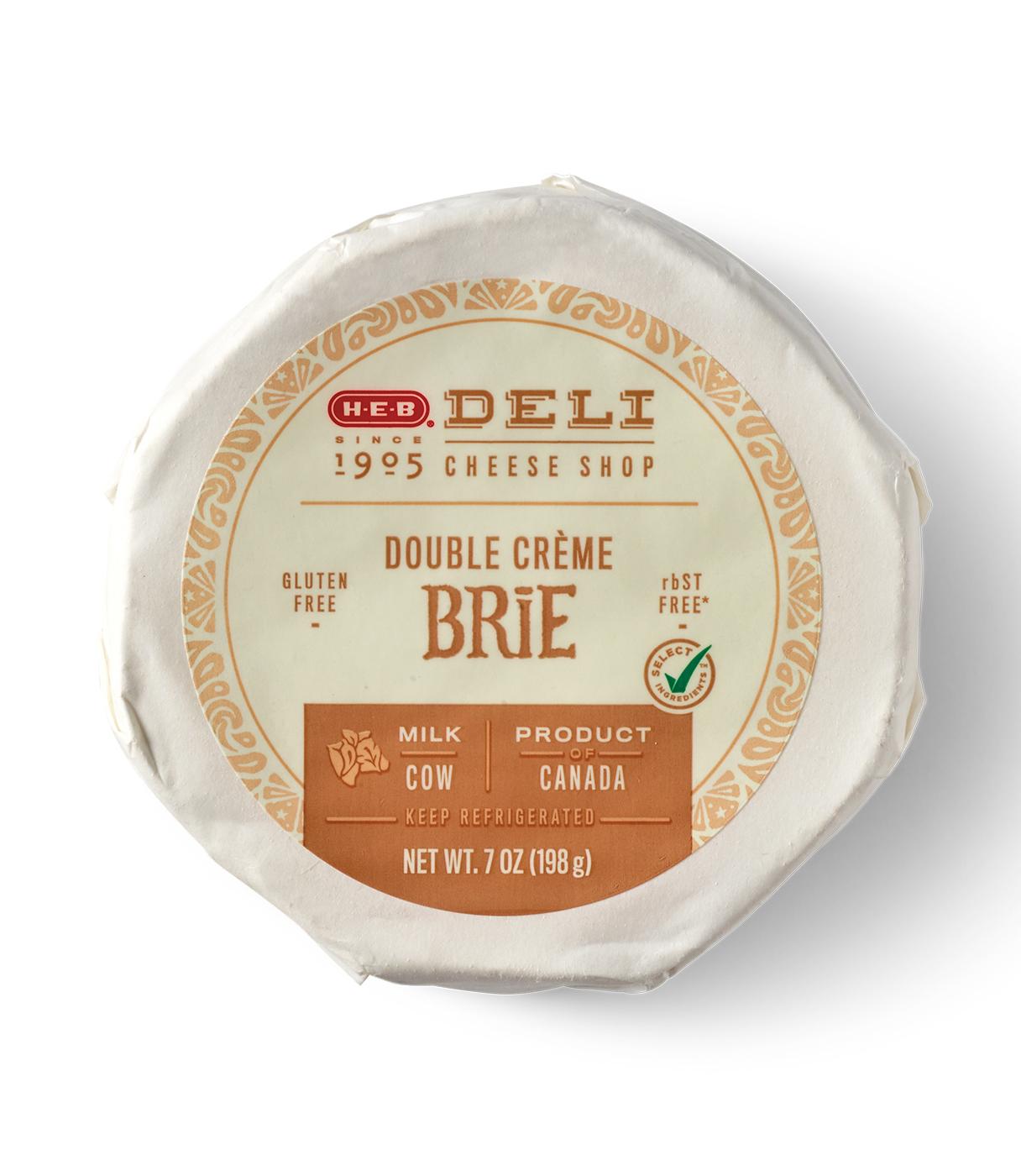 H-E-B Deli Double Crème Brie Cheese Wheel; image 2 of 2