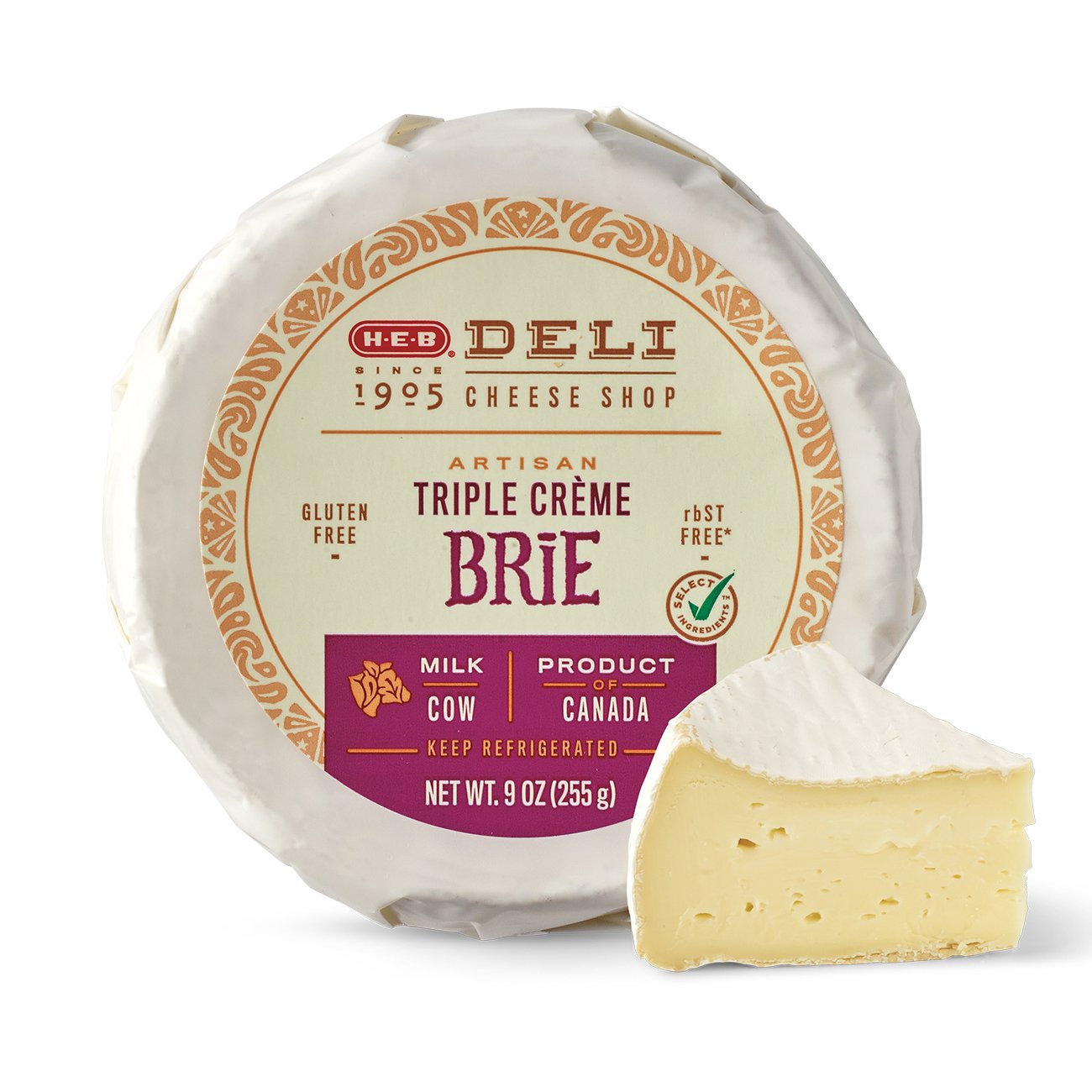 H-E-B Deli Artisan Triple Crème Brie Cheese Wheel - Shop Cheese At H-E-B