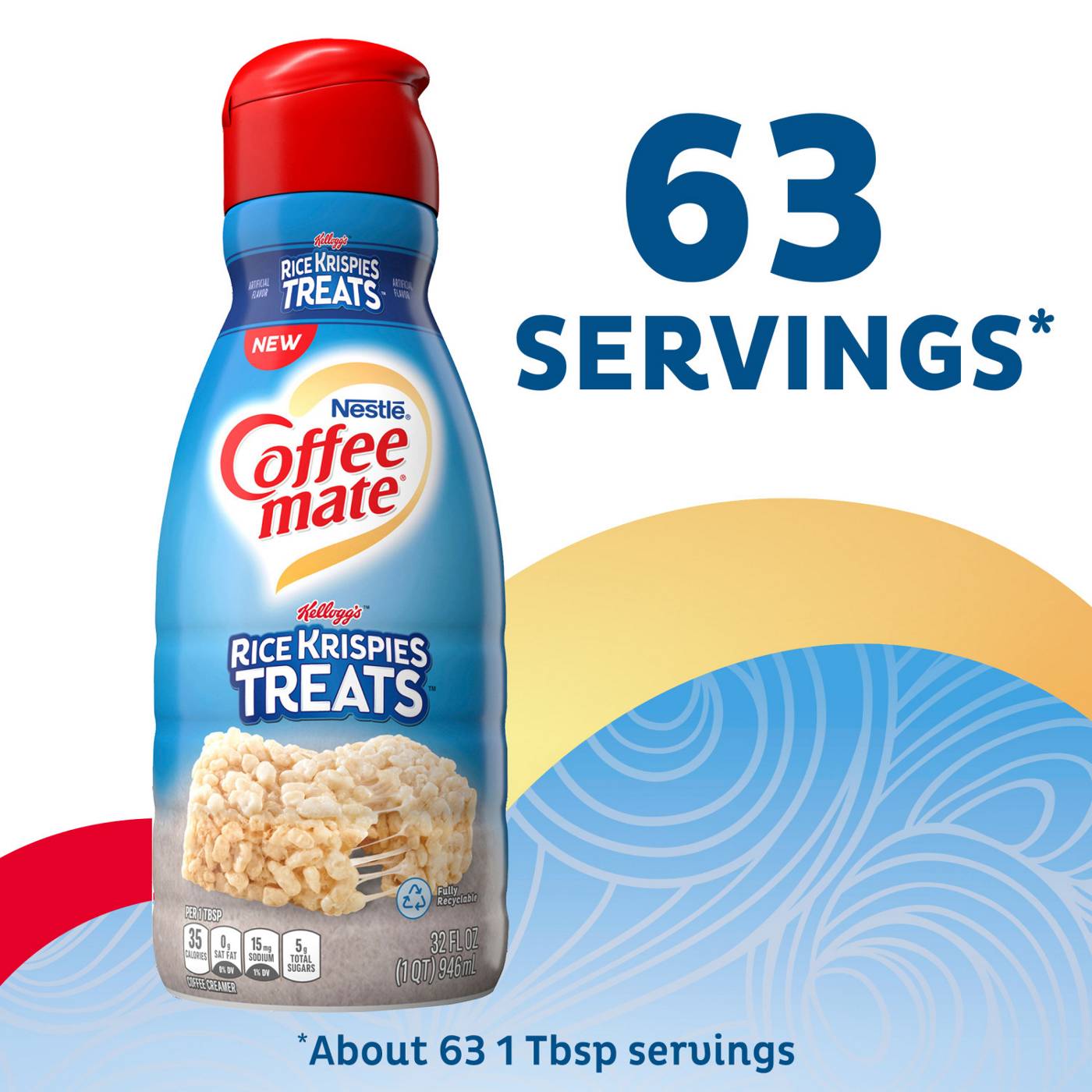 Nestle Coffee Mate Rice Krispies Treats Liquid Coffee Creamer; image 9 of 9