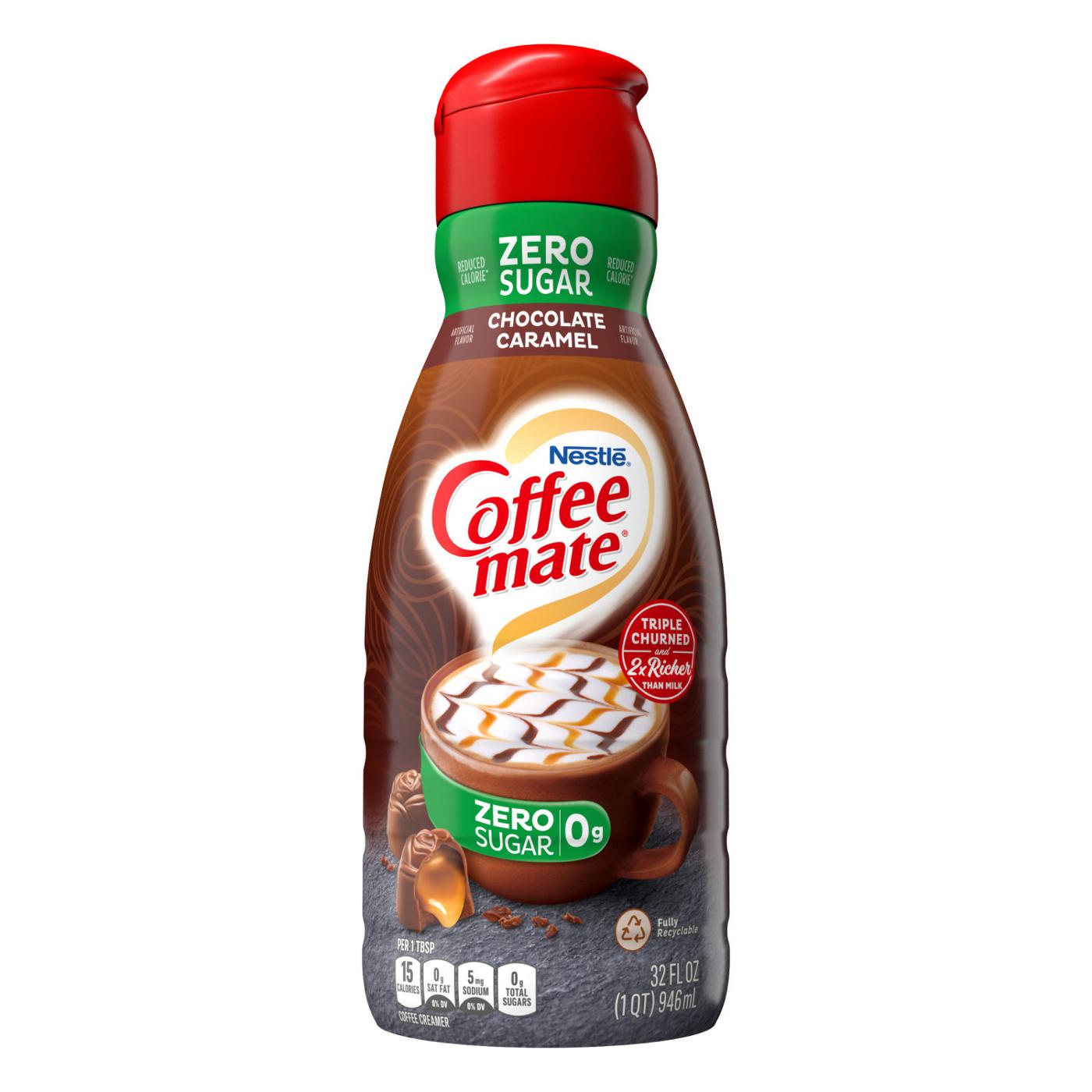 Nestle Coffee Mate Zero Sugar Chocolate Caramel Liquid Coffee Creamer; image 1 of 9