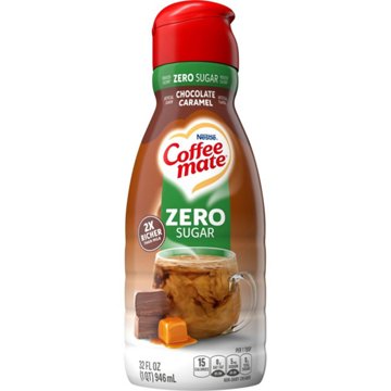 Nestle Coffee Mate Zero Sugar Liquid Coffee Creamer - Chocolate Caramel , 32 oz