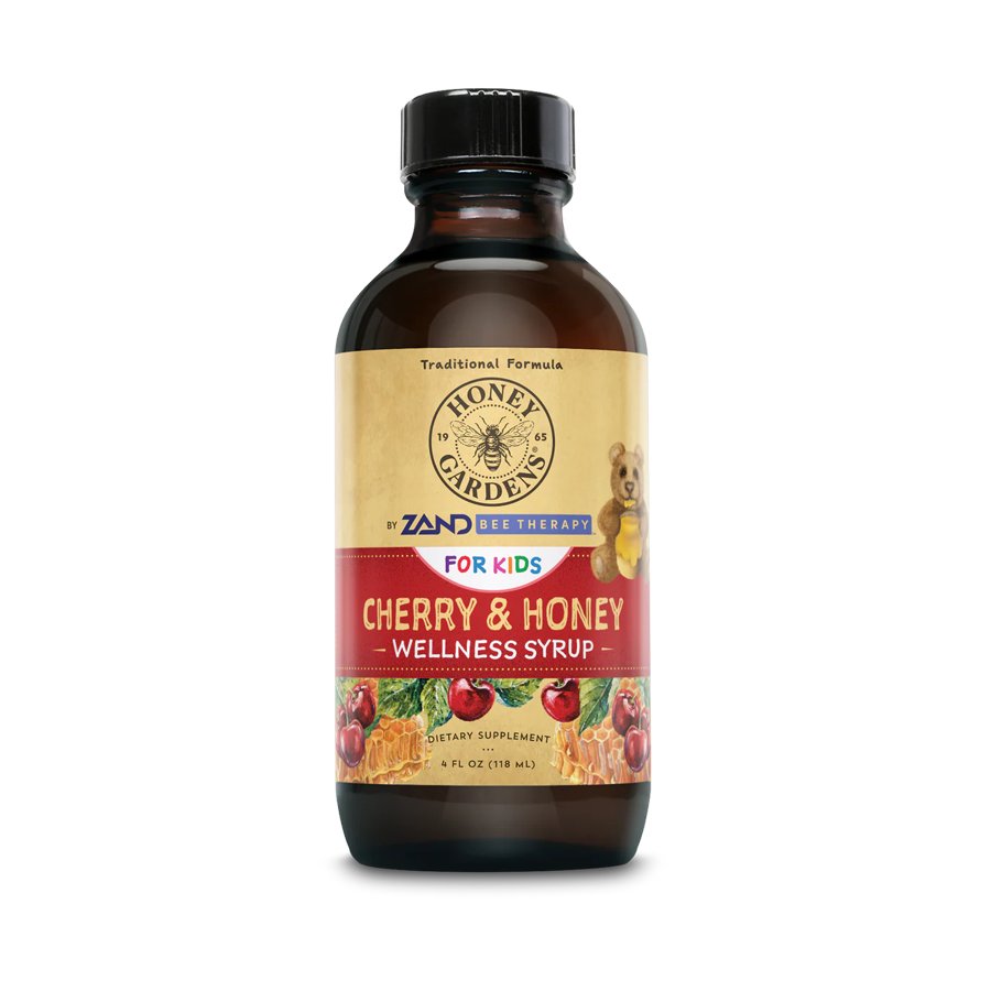 Honey Gardens Kids' Wellness Syrup - Cherry & Honey, 4 oz