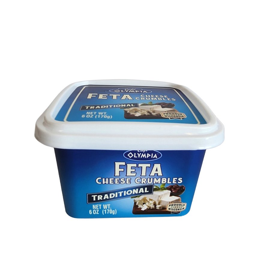 Cafe Olympia Traditional Feta Cheese Crumbles, 6 oz
