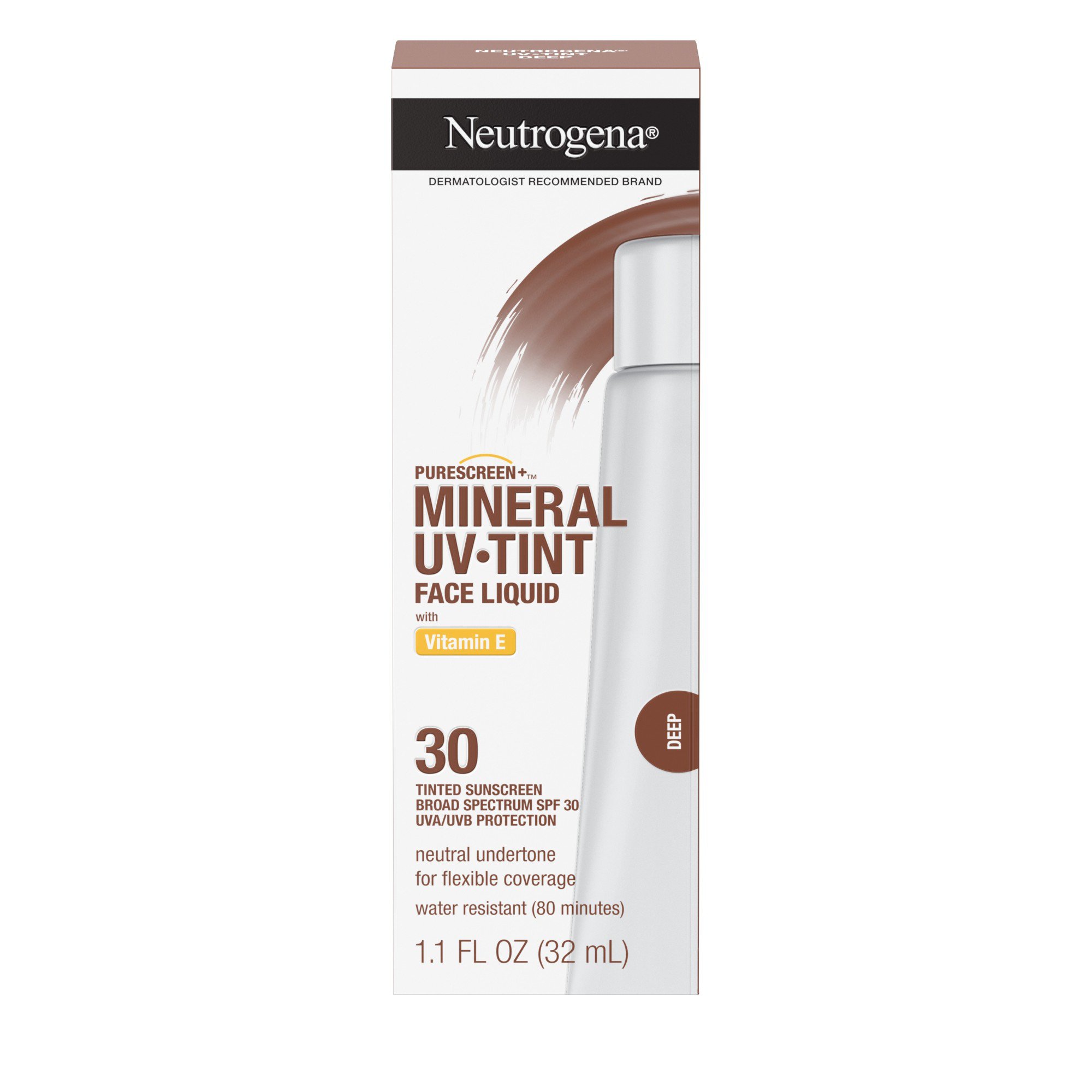 Neutrogena Purescreen+ Mineral Uv Tint Face Liquid With Vitamin E