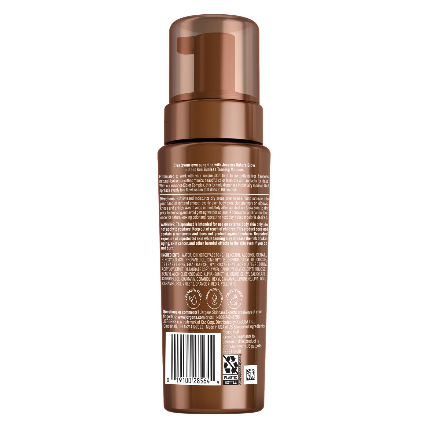 Jergens Natural Glow Instant Sun Ultra Deep Bronze Mousse; image 2 of 2