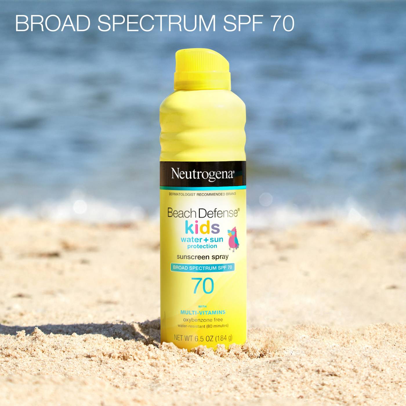 Neutrogena Beach Defense Kids Sunscreen Spray - SPF 70; image 3 of 8