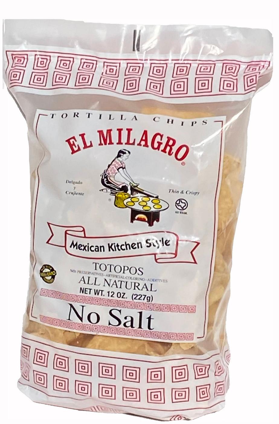 El Milagro No Salt Tortilla Chips Shop Chips at HEB