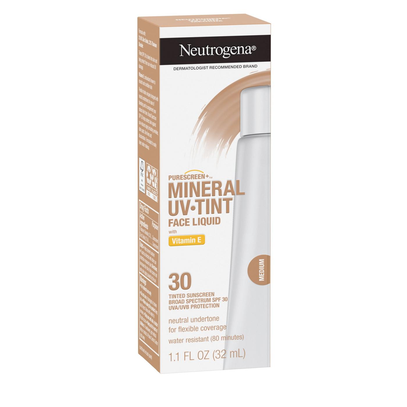 Neutrogena Purescreen+ Mineral UV Tinted Sunscreen SPF 30 - Medium; image 4 of 8