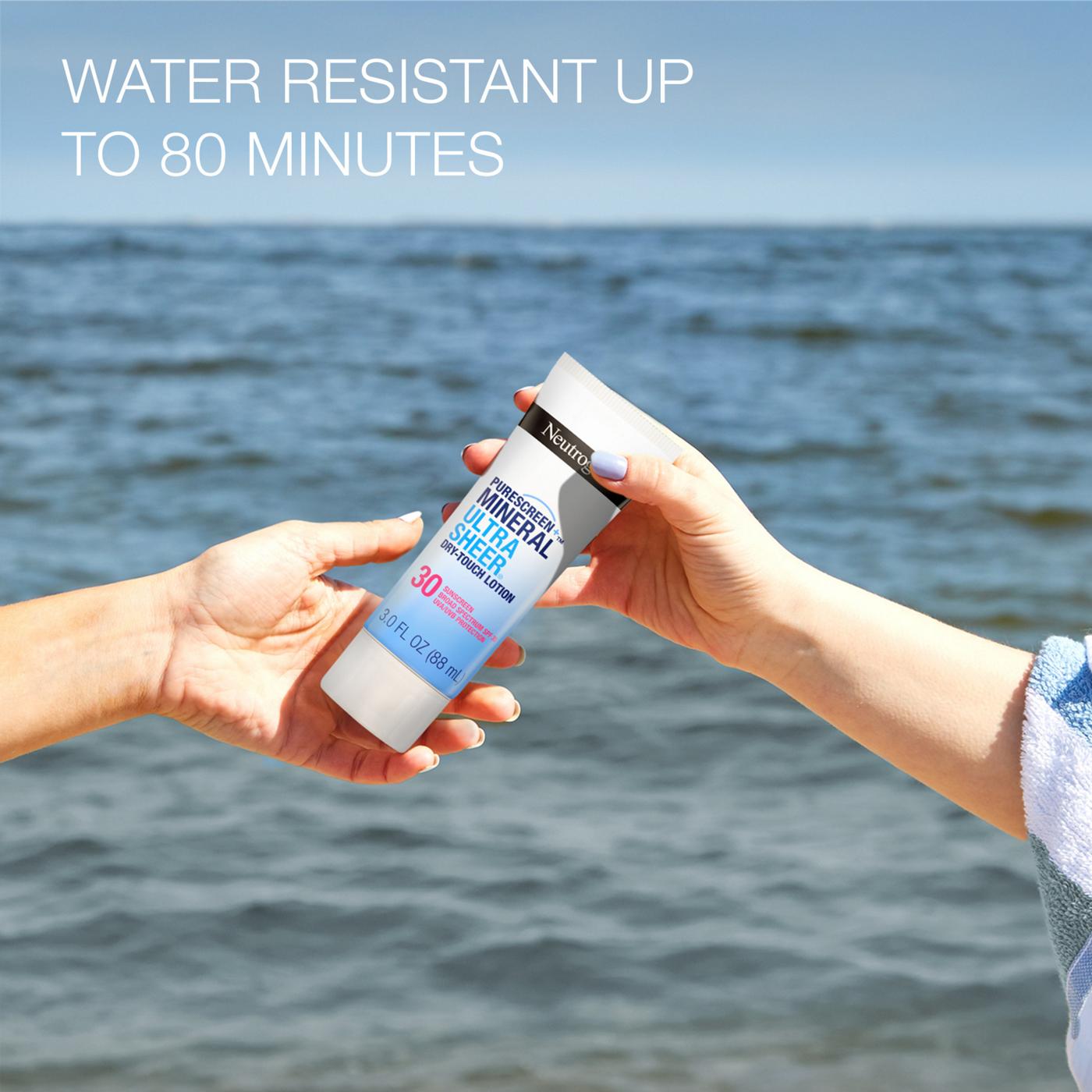 Neutrogena Mineral Ultrasheer Dry-Touch SPF 30 Sunscreen Lotion; image 2 of 7