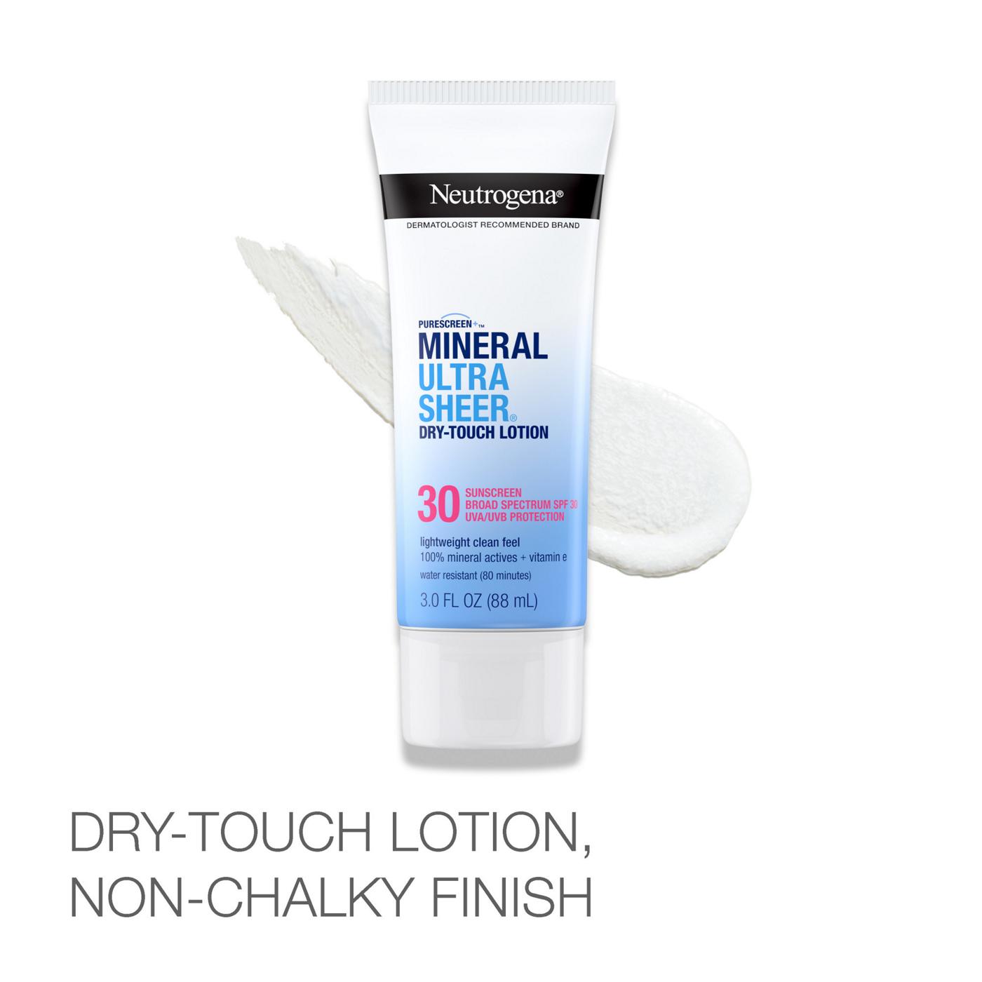 Neutrogena Mineral Ultrasheer Dry-Touch SPF 30 Sunscreen Lotion; image 4 of 7