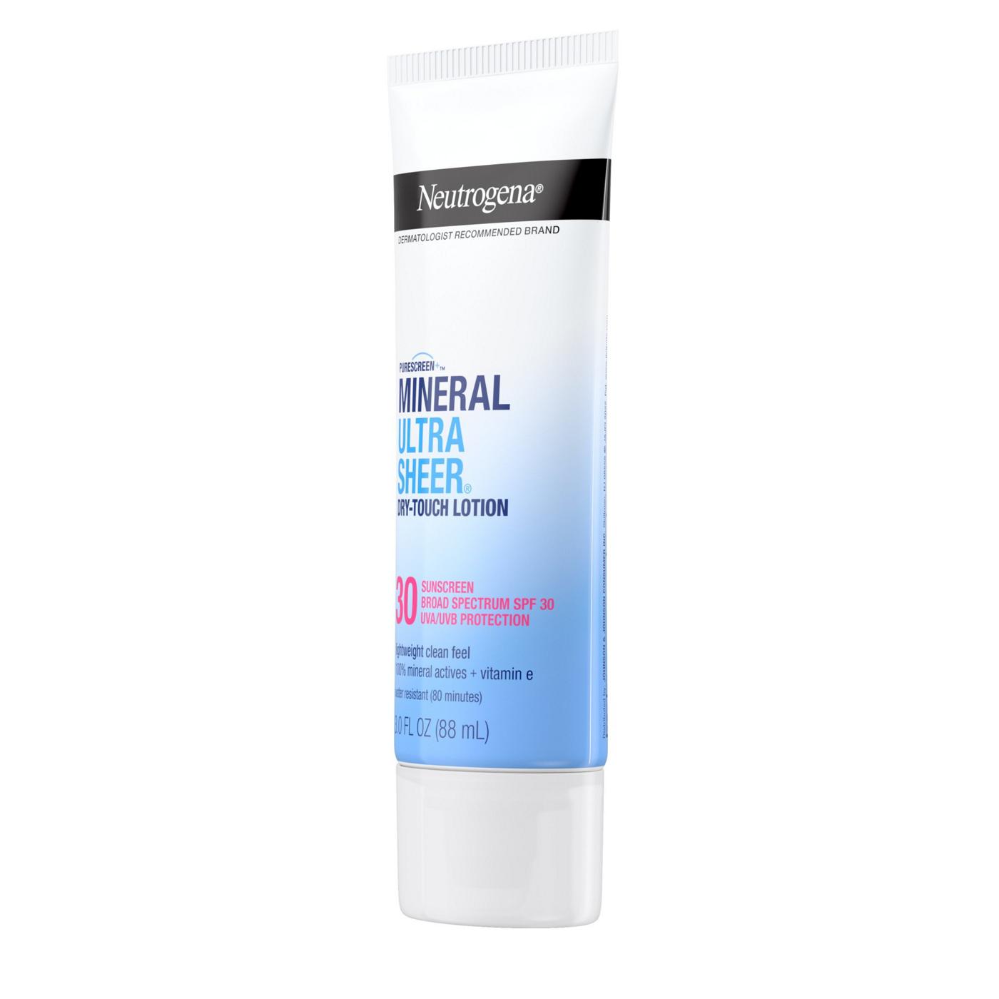 Neutrogena Mineral Ultrasheer Dry-Touch SPF 30 Sunscreen Lotion; image 5 of 7