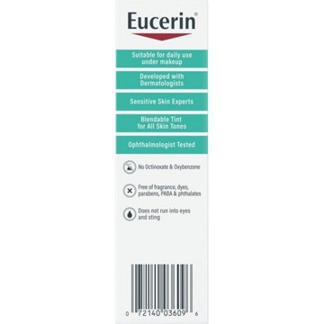Eucerin Tinted Sensitive Mineral Sunscreen Face Lotion - SPF 35, All Skin Tones